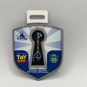 Disney 25th Anniversary Collectible Key Pin Toy Story Spcl Edition Pixar Aliens